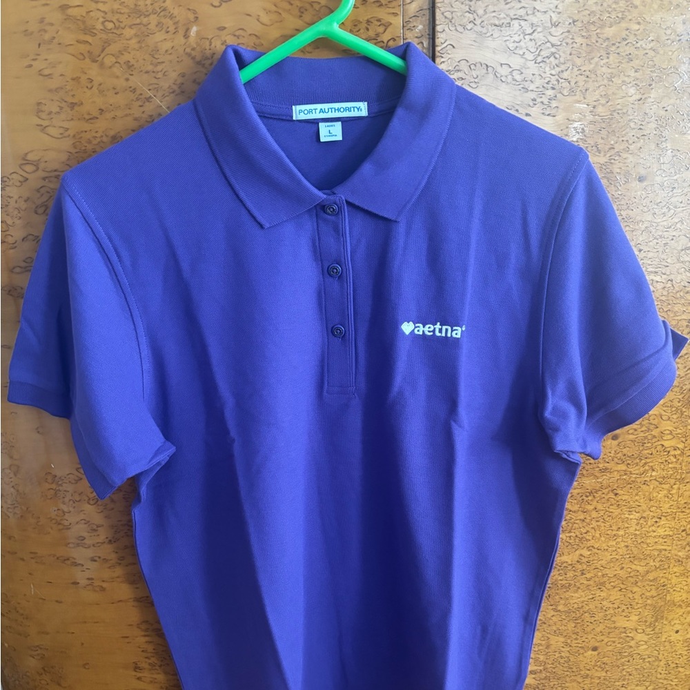 NWT Aetna purple womens golf shirt - still in original wrapping